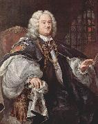 William Hogarth Portrat des Bischofs Benjamin Hoadly oil on canvas